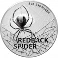 RAM 5 oz silver REDBACK SPIDER 2021 $5 BU