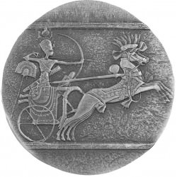 Chad 5 oz silver EGYPTIAN CHARIOT OF WAR 2021