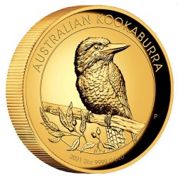 Perth Mint 2 oz gold KOOKABURRA 2021 $200 Proof High Relief