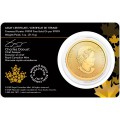 Canada Gold Maple Leaf 1 oz 2015 in essay card $50