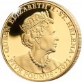 ST HELENA 1 oz GOLD The QUEEN'S VIRTUES VICTORY 2021 £100 proof VICTORIA CONCORDIA CRESCIT