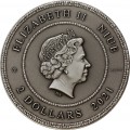 Niue 2 oz silver Mosaic coin 2021 SALVADOR DALI $2