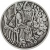 PM 1 oz silver GODS OF OLYMPUS 2021 POSEIDON ANTIQUED $1
