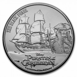 Niue 1 oz silver PIRATES OF THE CARIBBEAN 2021 $2 Black Pearl