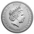 Niue 1 oz silver PIRATES OF THE CARIBBEAN 2021 $2 Black Pearl
