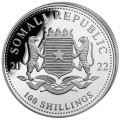 1 oz silver SOMALIA ELEPHANT 2021 Shillings 100