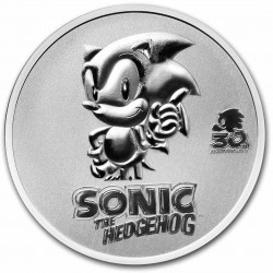 1 oz silver 35th Anniversary SONIC the Hedgehog 2021 $2 BU