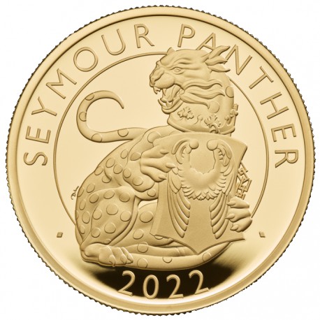 UK 1 oz GOLD The SEYMOUR PANTHER 2022 £1 PROOF Box + Coa The ROYAL TUDOR BEASTS COLLECTION