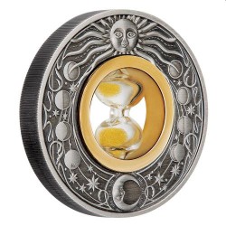 Hourglass 2021 2oz Silver Antiqued Coin ZANDLOPER