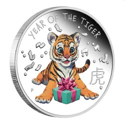 Baby Tiger 2022 1/2oz Silver Proof Coin
