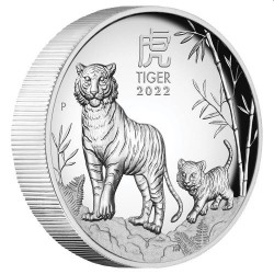 Australian Lunar Series III 2022 Year of the Tiger 1oz Silver Proof High Relief Coin