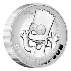 Bart Simpson 2022 2oz Silver Proof High Relief Coin