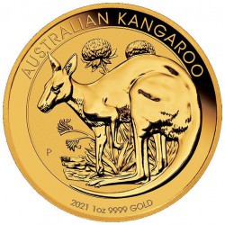 PM 1 oz GOLD NUGGET 2021 BU $100 Australia