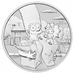 Perth Mint 1 oz silver The SIMPSONS MARGE & MAGGIE 2021 $1 BU