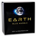 Nieu 1 oz GOLD EARTH BLUE MARBLE 2022 Proof Box + Coa 