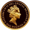 U.K. 1 oz gold BRITANNIA 1989 BU £100