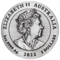 PERTH MINT PM Australian Lunar Series III 2021 Year of the Ox 2oz Silver Antiqued Coin