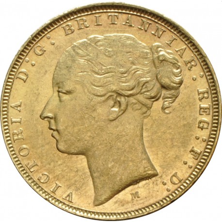 FULL GOLD SOVEREIGN 1876 M