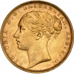 FULL GOLD SOVEREIGN 1874 S