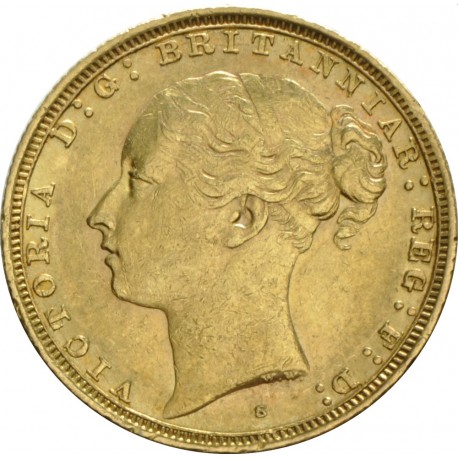 FULL GOLD SOVEREIGN 1875 S