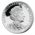 ST HELENA 1 oz silver The QUEEN'S VIRTUES VICTORY 2022 £100 proof CHARITY - IN OMNIBUS CARITAS