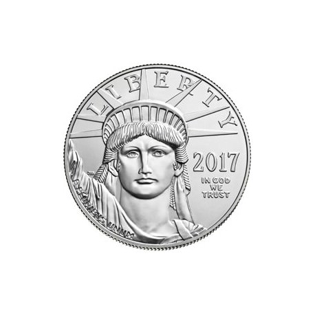 1 oz PLATINE PLATINUM AMERICAN EAGLE 2017 $100