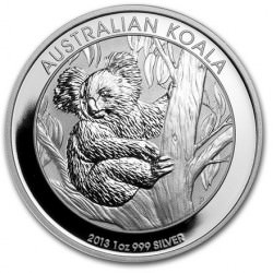 Perth Mint 1 oz silver KOALA 2013 $1