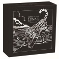 PM 5 oz silver Lunar 3 TIGER 2022 Proof High Relief