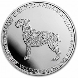 CHAD 1 oz silver Celtic Animals 2022 WOLFHOUND DOG CFA500