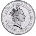 ST HELENA 1 oz silver The QUEEN'S VIRTUES TRUTH 2022 £1