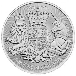 U.K. 1 oz silver The ROYAL ARMS 2022 £2