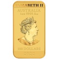 Perth Mint 1 oz RECTANGLE DRAGON $100 BAR 2021 GOLD