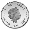 Ghana 1/2 oz Silver Baby Zodiac: Taurus 