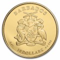 1oz gold Caribbean SEAHORSE 2019 Barbados $10