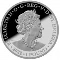ST HELENA 1 oz silver UNA and the LION 2021 PROOF £1 