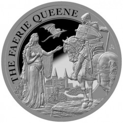 ST HELENA 1 oz silver ST HELENA FAERIE QUEENE UNA and REDCROSSE 2022 PROOF £1 