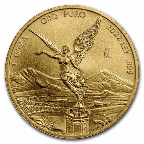 Mexico 1 oz GOLD LIBERTAD 2022 bu