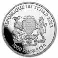 1 oz silver Mandala Warthog 2021 Chad 5000 CFA 