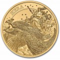St. Helena 1/4 oz GOLD HERA & The PEACOCK 2022 £10 BU