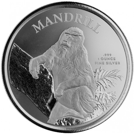  1 oz silver Cameroon MANDRILL 2020 CFA500