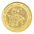 UK 1 oz gold TUDOR BEASTS 2022 YALE OF BEAUFORT £100 bu