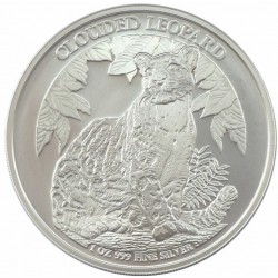 CAMBODIA 3000 RIELS 1 oz silver WILD LIVE 2023 CLOUDED LEOPARD