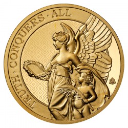 ST HELENA 1 oz GOLD The QUEEN'S VIRTUES TRUTH 2022 £100 BU