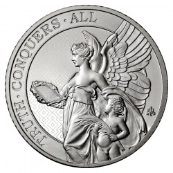 1 oz platinum St Helena Queen's Virtues 2022 TRUTH