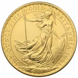 U.K. 1 oz gold BRITANNIA 1991 BU £100