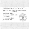 NIUE 1 oz gold TREE OF LIFE 2020 Proof Box + Coa
