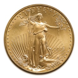1 oz AMERICAN GOLD EAGLE 2005 PCGS MS-70 $50