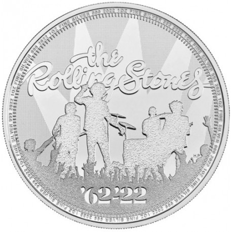 UK 1 oz silver The ROLLING STONES 2022 £2 Music legends