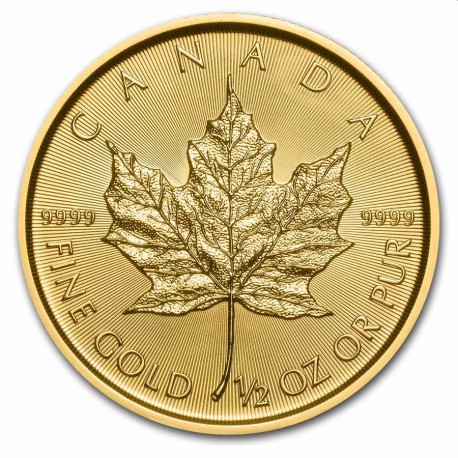 Goud Maple Leaf 1/2 oz gold