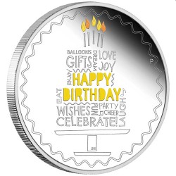 Happy Birthday 2021 1oz Silver Proof Coin